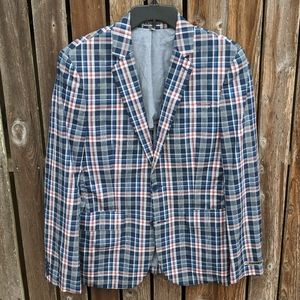 Express Plaid Sports Jacket Blazer Photographer 38